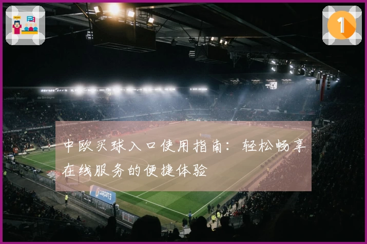 中欧买球入口使用指南：轻松畅享在线服务的便捷体验